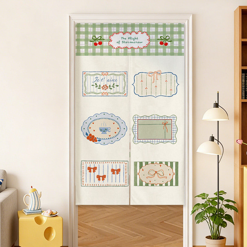 VIKAMA Blue Grid French Noren  - Commercial Window Printing review and price