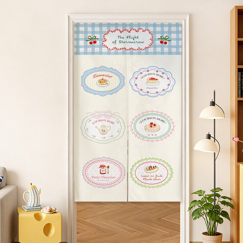 VIKAMA Blue Grid French Noren  - Commercial Window Printing review and price