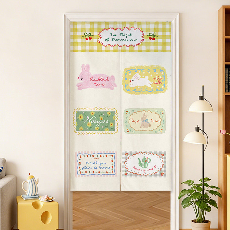 VIKAMA Blue Grid French Noren  - Commercial Window Printing review and price