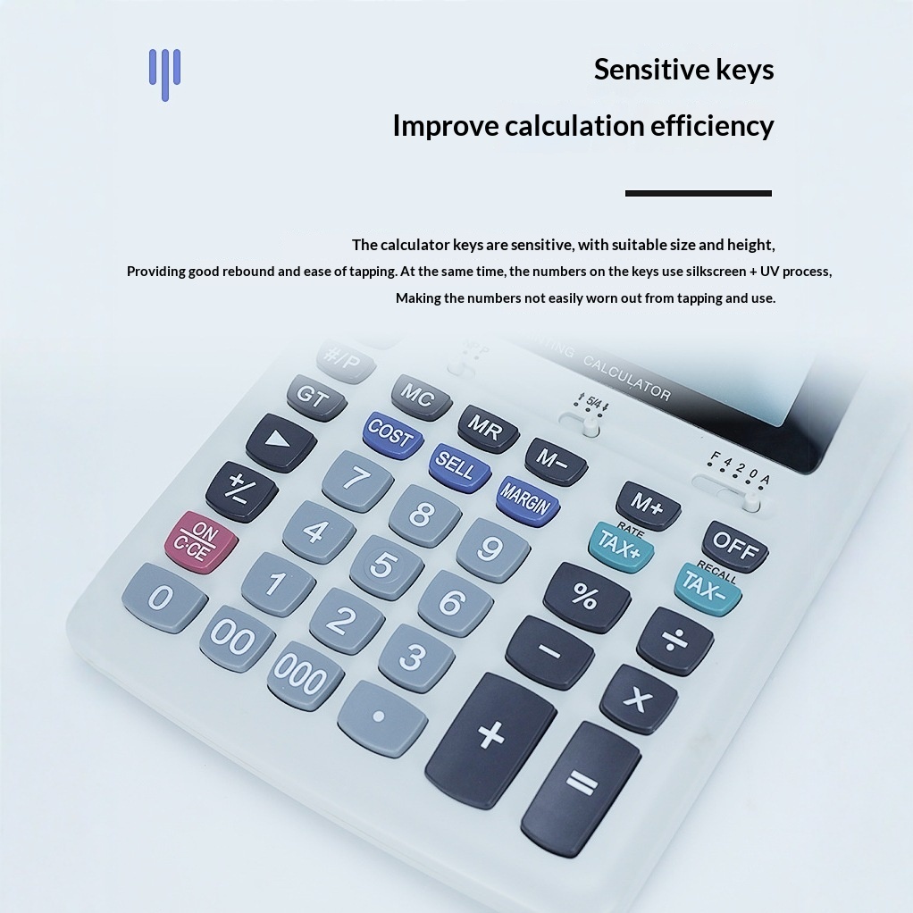 Printable Calculator 12-digit  - Commercial Printing Calculator review and price