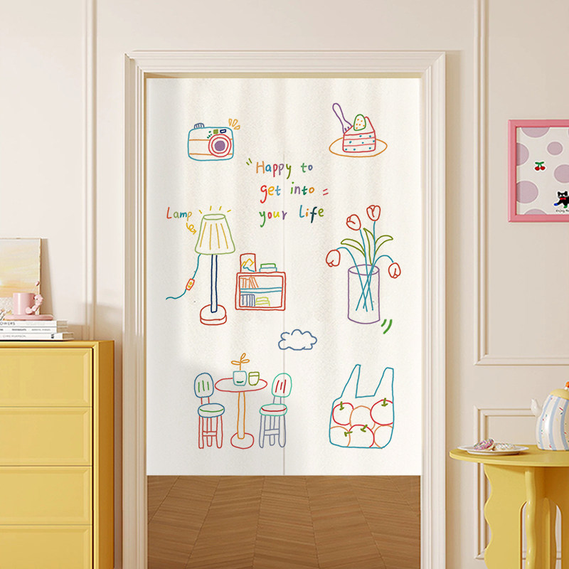 VIKAMA Color Hand Drawn Noren  - Commercial Window Printing review and price