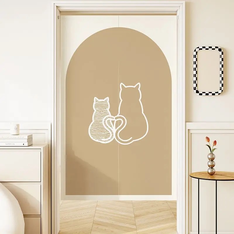 VIKAMA Minimal Line Cat Noren  - Commercial Window Printing review and price