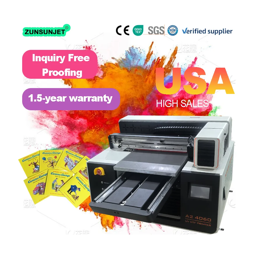 Small A2 Flatbed UV Dtf Inkjet - Uv Flatbed Printer review and price