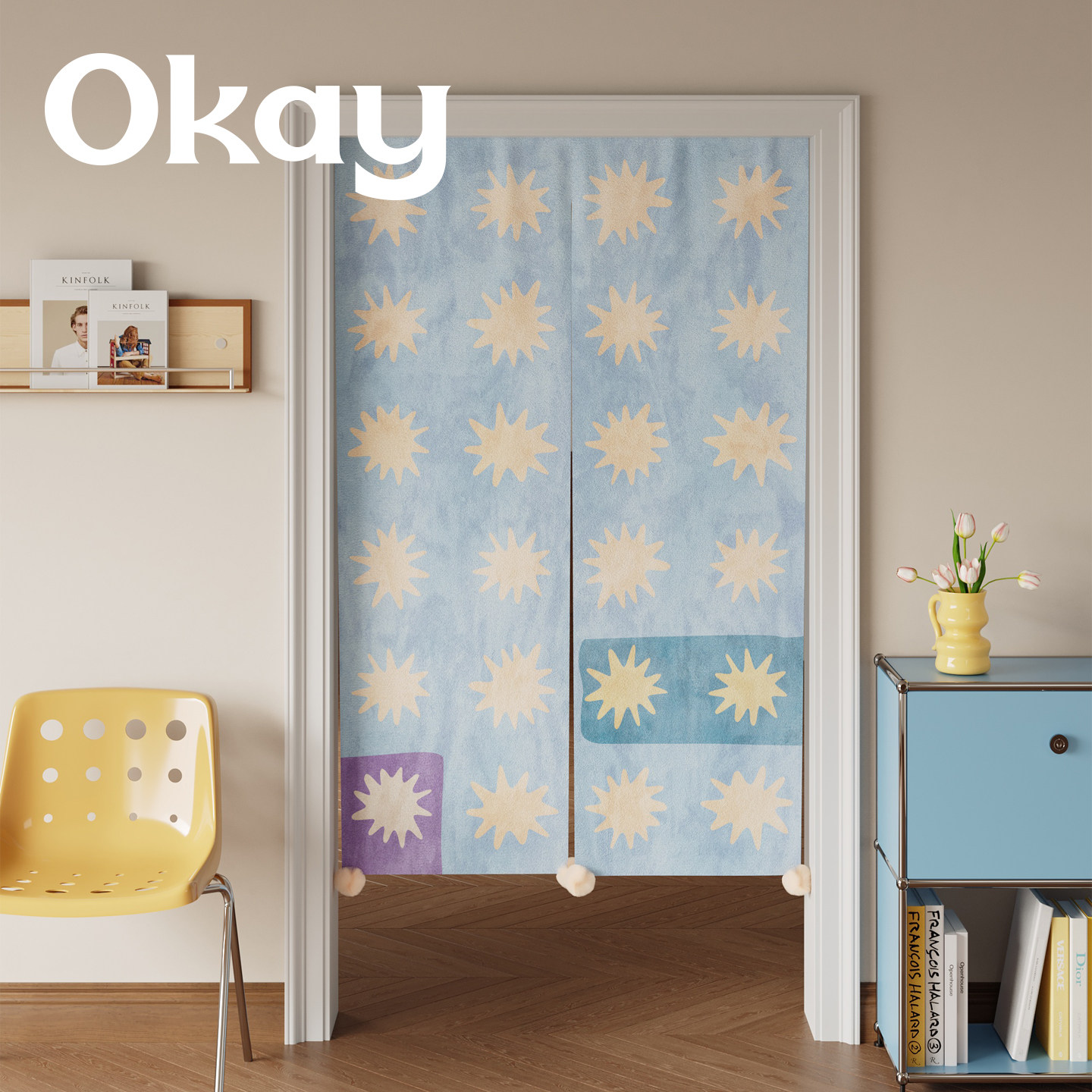 VIKAMA Light Blue Hand Noren D - Commercial Window Printing review and price